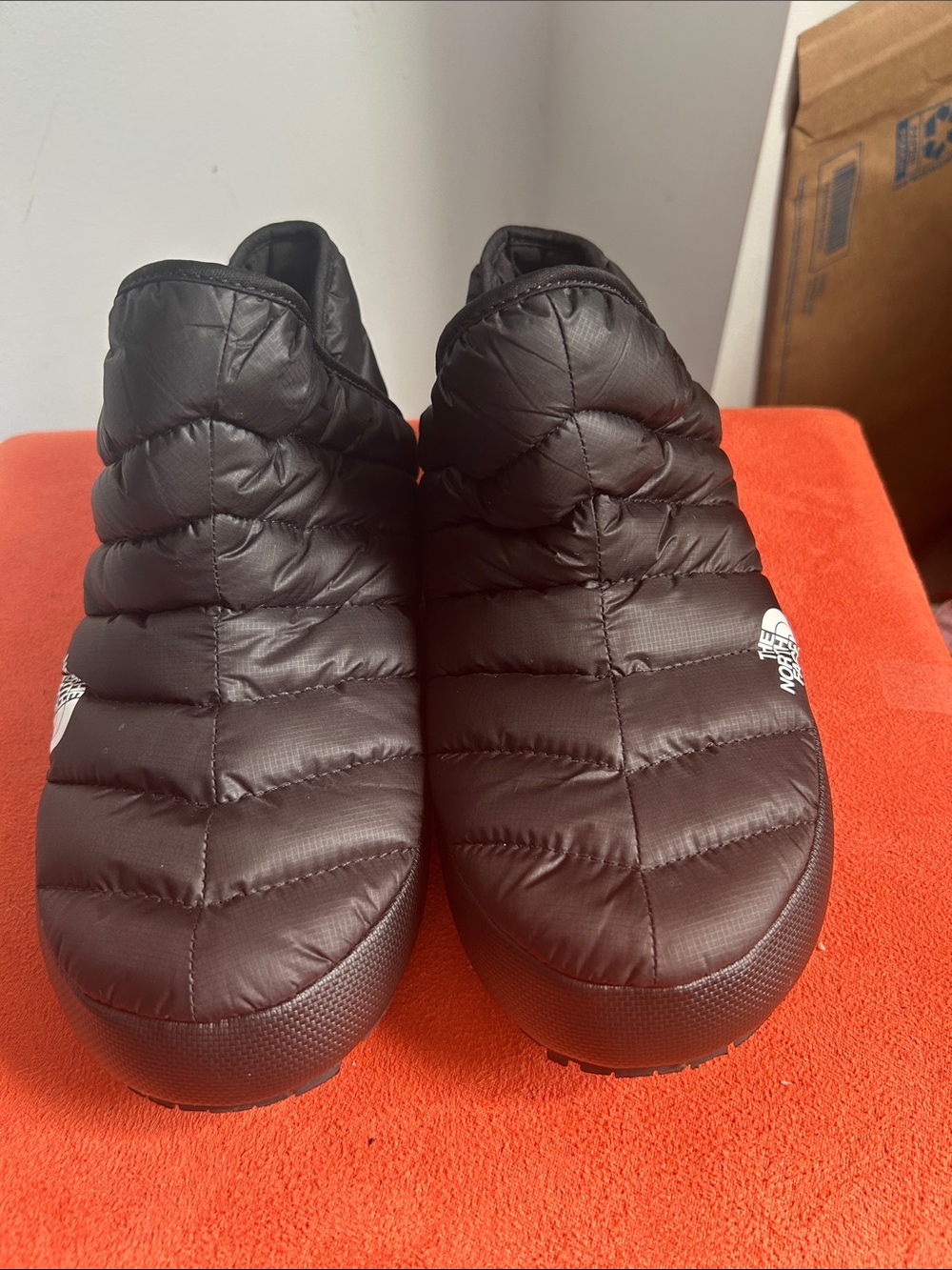 The North Face Black Quilted Insulated Slip-On Mules